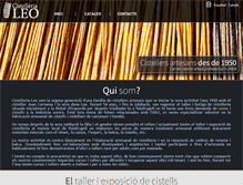 Tablet Screenshot of cistellerialeo.com